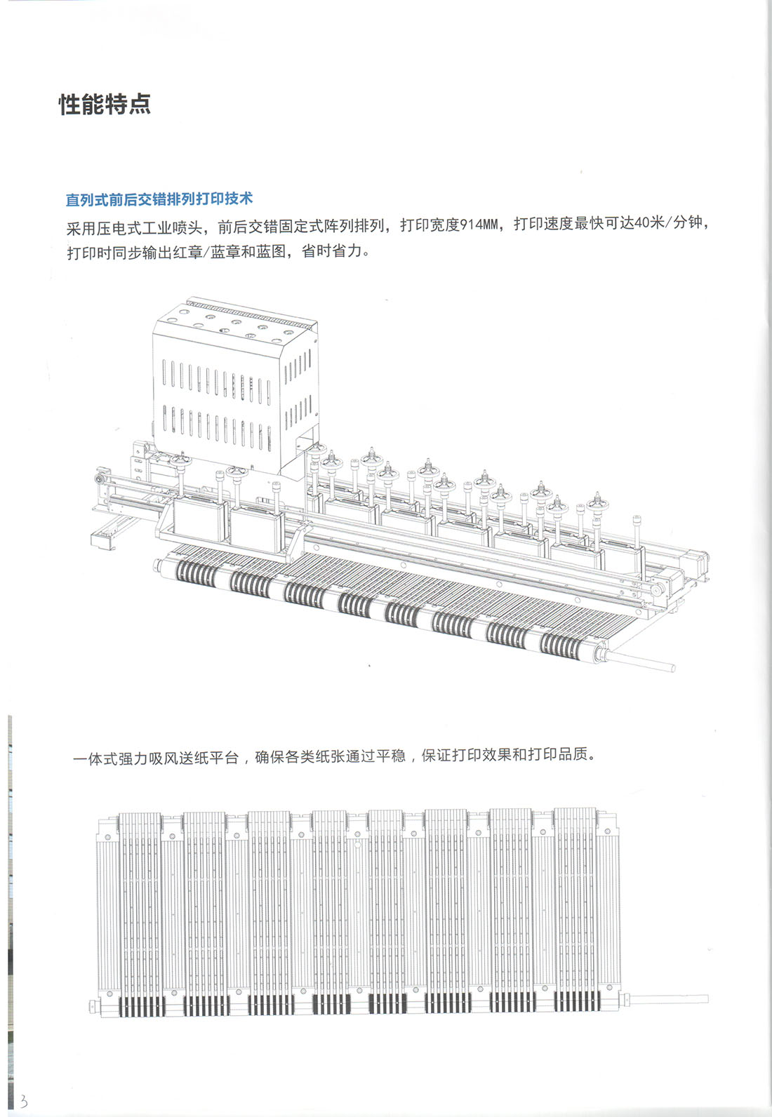 工正高速数码喷墨红章蓝图机